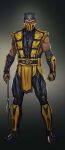  highres kunai mask mortal_kombat_(series) mortal_kombat_1_(2023) mouth_mask ninja ninja_mask non-web_source scorpion_(mortal_kombat) weapon 