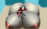 &lt;3 16:10 5_fingers anthro big_breasts big_butt big_nipples breasts brown_nose butt canid canine canis claws female fingers fur grey_body grey_claws grey_fur grinex hair hi_res huge_breasts huge_butt huge_nipples hyper hyper_breasts hyper_butt mammal nipples pink_nipples pink_tongue red_hair solo tail tongue tongue_out widescreen wolf 
