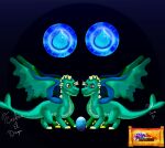  absurd_res dragon duo egg embrioeldragon female feral hi_res male tail water wings 
