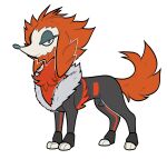  absurd_res after_transformation alternate_species blue_eyes eyeshadow feral fur_trim furfrou generation_6_pokemon hi_res lysandre_(pok&eacute;mon) makeup male nintendo pokemon pokemon_(species) solo suns_(artist) team_flare transformation 