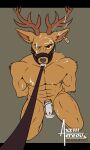  abs aereous amber_eyes anthro antlers balls bdsm beastars black_nose bodily_fluids brown_body brown_fur chastity_cage chastity_device collar collar_pull cum cum_in_mouth cum_inside cum_on_chastity_cage cum_on_chest cum_on_ear cum_on_face deer digital_drawing_(artwork) digital_media_(artwork) digital_painting_(artwork) ear_piercing eyes_closed fur genital_fluids genitals hi_res horn looking_at_viewer looking_up louis_(beastars) male mammal muscular muscular_anthro muscular_arms muscular_legs muscular_male muzzle_(object) nipples notched_ear nude piercing pink_nipples semen_on_body simple_background sitting solo 