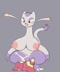  2021 anthro areola balls big_breasts bodily_fluids breasts crouching cum cum_from_pussy cum_in_pussy cum_inside cum_string cumshot dizzytizzy duo ejaculation erection facesitting female generation_5_pokemon genital_fluids genitals hi_res huge_breasts larger_female lying male male/female mienfoo mienshao multicolored_body nintendo nipples nude on_back penis pink_areola pink_nipples pokemon pokemon_(species) pussy red_eyes sitting_on_another size_difference smaller_male smile sweat tongue tongue_out two_tone_body 