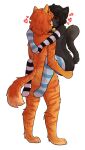  &lt;3 anthro black_body black_fur carrying carrying_another carrying_character carrying_partner carrying_position clothing collar domestic_cat dominant dominant_female duo felid feline felis female fluffy fluffy_tail footwear french_kissing fur girly hi_res kissing legwear lionfishx3 male male/female mammal niko_(lionfishx3) orange_body orange_fur pattern_clothing pattern_footwear pattern_legwear pattern_socks socks striped_clothing striped_footwear striped_socks stripes submissive submissive_male tabby_cat tail thigh_highs thigh_socks zo_(lionfishx3) 