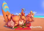  absurd_res activision anthro ascension_(artist) balls beach between_butts big_breasts big_butt big_penis bikini breasts bubble_butt butt clothing coco_bandicoot crash_bandicoot_(series) doctor_neo_cortex female female/female fur genitals group hi_res huge_breasts huge_penis hyper hyper_breasts hyper_genitalia hyper_penis intersex intersex/female nipples penis pirate_tawna seaside summer swimwear tawna_bandicoot trio vein veiny_balls 