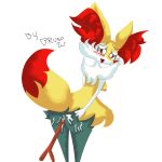  absurd_res braixen consol female female/female feral generation_6_pokemon gore hi_res masturbation nintendo pokemon pokemon_(species) raposa seios vaginal vaginal_masturbation 