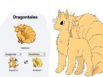  4:3 9_tails ambiguous_gender blush blush_lines dragonite feral fur fusion generation_1_pokemon hair happy horn multi_tail ninetales nintendo orange_body orange_ears orange_fur orange_hair orange_horn orange_tail paws pokemon pokemon_(species) pokemon_fusion puppkittyfan1 quadruped smile solo tail two_tone_tail 