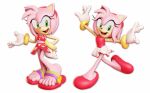  2023 3d_(artwork) 5_fingers 5_toes absurd_res amy_rose anthro bottomwear clothing digital_media_(artwork) eulipotyphlan feet female fingers footwear gloves green_eyes handwear hedgehog hi_res jcthornton mammal mario_and_sonic_at_the_olympic_games open_mouth open_smile pink_body pink_skin pose sandals sega shoes simple_background skirt smile solo sonic_the_hedgehog_(series) toes 