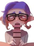  3:4 8-bit_(splatoon) animal_humanoid censor_bar censored censored_genitalia censored_penis cephalopod cephalopod_humanoid clothed clothed/nude clothed_female_nude_male clothing duo eyewear fellatio female glasses hair hi_res humanoid inkling inkling_girl male male/female marine marine_humanoid mollusk mollusk_humanoid nintendo nude oral organ_2nd organ_rn penile pixel_glasses pseudo_hair purple_hair sex solo_focus splatoon splatoon_(series) splatoon_3 tagme tentacle_hair tentacles young 