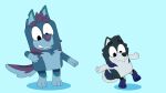  animated anthro blue_body blue_fur bluewolfanimate bluey_(series) bluey_artstyle canid canine canis colbythehusky dancing domestic_dog duo fur grey_body grey_fur hair hi_res husky looking_at_another looking_down male male/male mammal nordic_sled_dog purple_body purple_fur purple_hair simple_background spitz swinging_tail white_body white_fur wolf yukon 