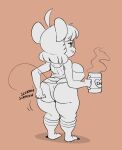  anthro big_breasts breasts clothing container cup eyewear female glasses gwen_geek gwen_martin hi_res holding_container holding_cup holding_object joaoppereiraus mammal mouse murid murine panties rodent scratching_butt solo underwear wearing_glasses 