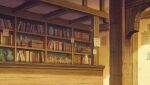  akagi_hisako book bookshelf bottle drawer jar note paper quill scenery scroll tondemo_skill_de_isekai_hourou_meshi 