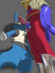  absurd_res animal_genitalia anthro avian ball_sniffing bird canid canine duo falco_lombardi generation_4_pokemon genitals hi_res kut_kurry looking_up low-angle_view lucario male male/male mammal nintendo penis pokemon pokemon_(species) sheath sniffing star_fox 