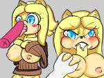  anthro archie_comics big_breasts blue_eyes blush breasts clothed clothing eulipotyphlan female fur genitals hedgehog hedgehog_tail male male/female mammal maria_robotnik nipples nude open_mouth penis sega sex simple_background solo sonic_the_hedgehog_(archie) sonic_the_hedgehog_(comics) sonic_the_hedgehog_(series) yellow_body yellow_fur 