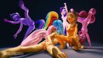  anthro applejack_(mlp) female female/female fluttershy_(mlp) friendship_is_magic group hasbro hi_res melvelvin my_little_pony pinkie_pie_(mlp) rainbow_dash_(mlp) rarity_(mlp) twilight_sparkle_(mlp) 