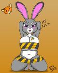  anthro chubby_female disney duo female hi_res judy_hopps male nick_wilde simple_background six343 zootopia 