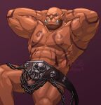  abs blizzard_entertainment budgeart ear_piercing eyebrow_piercing facial_piercing garrosh_hellscream hi_res humanoid male muscular muscular_humanoid muscular_male nipples nose_piercing orc pecs piercing solo tattoo warcraft 