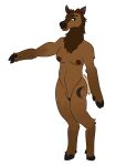  absurd_res andromorph anthro battycat cervine deer elk eyebrow_slit genitals hi_res huritt_(battycat) intersex mammal model_sheet nipples nude pussy solo stubble tattoo trans_(lore) trans_man_(lore) 