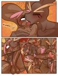  ball_lick balls breasts comic erection female generation_4_pokemon genitals group hi_res kaboozey kissing licking lopunny male male/female nintendo oral penis pokemon pokemon_(species) sex tongue tongue_out vein veiny_penis 