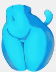  2020 ambiguous_species anthro belly blue_body cartoon_network crotch_shot faceless_character faceless_female female genitals mammal navel nicole_watterson pussy solo the_amazing_world_of_gumball wide_hips wizbird 