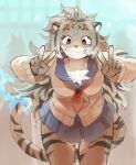  absurdres cat_girl durga_(housamo) furry galaxyspark highres school_uniform solo tokyo_afterschool_summoners 