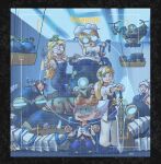  blonde_hair blue_eyes glasses hair_ornament hair_stick ian_samson link long_hair looking_at_viewer picture_frame pointy_ears princess_zelda purah robbie_(zelda) sheikah sheikah_slate short_hair sitting standing sword technology the_legend_of_zelda the_legend_of_zelda:_breath_of_the_wild weapon white_hair 