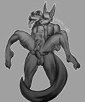  2023 absurd_res ahegao anthro balls butt canid canine canis digital_media_(artwork) duo erection fur genitals girly hi_res looking_pleasured male male/male mammal nipples nude penetration penis scarlet_side sex simple_background size_difference sketch smile tail tongue tongue_out white_background 