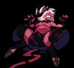  bow_tie bulge clothed clothing demon helluva_boss hi_res hooves horn humanoid imp male moxxie_(helluva_boss) skimpy slightly_chubby solo solo_focus submarine_screw thick_thighs 