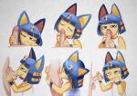  2023 5_fingers animal_crossing ankha_(animal_crossing) anthro anthro_focus anthro_penetrated balls black_eyelashes black_eyes blue_body blue_ears blue_fur blue_hair bodily_fluids butt butt_grab clothed clothed/nude clothed_female_nude_male clothing cum cum_in_mouth cum_inside cum_string digital_media_(artwork) domestic_cat dress duo egyptian erection eyelashes eyes_closed faceless_character faceless_human faceless_male felid feline felis fellatio female female_focus female_penetrated fingers first_person_view front_view fur genital_fluids genitals hair half-closed_eyes hand_on_butt hand_on_penis headdress holding_penis human human_on_anthro human_penetrating human_penetrating_anthro human_penetrating_female human_pov interspecies licking looking_at_genitalia looking_at_penis looking_at_viewer male male/female male_penetrating male_penetrating_anthro male_penetrating_female male_pov mammal multicolored_body multicolored_fur multiple_images narrowed_eyes nintendo nude one_eye_closed open_mouth oral oral_penetration penetration penile penis penis_in_mouth penis_lick pink_tongue saliva saliva_on_penis saliva_string sex side_view simple_background solo_focus tongue tongue_out uraeus white_clothing white_dress xu53r yellow_body yellow_fur yellow_inner_ear 