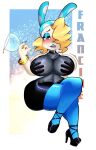  animal_crossing anthro areola big_breasts black_clothing black_dress black_high_heels blonde_hair blue_background blue_body blue_eyeshadow blue_fur blue_hood blue_lipstick blush blush_lines bracelet breasts clothing container crossed_legs cup dress drinking_glass drunk eyelashes eyeshadow female francine_(animal_crossing) fur glass glass_container glass_cup green_nose hair hair_over_eye headgear headwear hi_res huge_breasts jewelry lagomorph leporid lipstick looking_at_viewer makeup mammal navel nintendo nipples one_eye_obstructed pattern_clothing pattern_headgear pattern_headwear pink_areola pink_eyes pink_nipples rabbit raccoon_sama ring simple_background solo spots spotted_clothing spotted_headgear spotted_headwear substance_intoxication text thick_thighs tongue tongue_out translucent translucent_clothing translucent_dress white_background white_body white_fur wide_hips wine_glass 