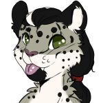  absurd_res anthro blep felid hi_res male mammal pantherine portrait snow_leopard solo tongue tongue_out tyrartist umbrose 