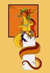  anthro anus apode bodily_fluids cobra digital_media_(artwork) dracokaito dracokaitonsfw draconcopode drooling erection female flatcolors gaping genitals hi_res humanoid jewelry legless naga nipple_mouth penis reptile saliva scalie serpentine sketch snake solo tongue 