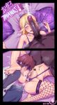  1girl 2boys absurdres after_cunnilingus ahoge animal_print anus artoria_pendragon_(fate) bed bikini bisexual_male blindfold blonde_hair blur_censor blush breasts censored collarbone commentary_request cum cum_in_ass cum_in_mouth cum_in_pussy cum_string da_ba dark-skinned_male dark_skin dated drooling earrings ejaculation emiya_shirou english_text erection fate/stay_night fate_(series) fellatio fishnet_thighhighs fishnets green_eyes heart hetero highres jewelry labia_piercing leopard_print licking licking_penis long_hair long_sleeves looking_at_viewer lying male_pubic_hair mole mole_on_ass mosaic_censoring multiple_boys navel_piercing netorare on_back on_bed oral penis penis_on_face piercing pillow pubic_hair purple_eyeliner purple_nails purple_thighhighs pussy_piercing queen_of_spades_symbol red_hair rolling_eyes saber saliva sex short_hair single_thighhigh slingshot_swimsuit smile snot steaming_body stirrup_legwear string_bikini sweat swimsuit tearing_up testicles thank_you thighhighs toe_ring toeless_legwear tongue tongue_out twitching veins veiny_penis 