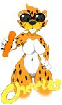 2023 4_fingers alpha_channel anthro arm_tuft assley big_eyes big_glasses big_iris big_nose big_pupils biped black_claws black_eyewear black_glasses black_nose black_spots black_whiskers breasts butt_from_the_front cheek_tuft cheetah cheetos chester_cheetah claws closed_smile countershade_face countershade_torso countershading crossgender curvy_figure deep_navel digital_drawing_(artwork) digital_media_(artwork) elbow_tuft english_text extended_arm eyebrows eyelashes eyelids eyewear eyewear_only facial_tuft featureless_breasts featureless_crotch felid feline female finger_claws fingers flaminhotcheatoes food freckles front_view fur fur_tuft glasses glasses_only glistening glistening_eyes glistening_eyewear glistening_glasses hand_on_hip hand_on_own_hip head_tuft hi_res holding_cheetos holding_food holding_object hourglass_figure humanoid_hands inner_ear_fluff iris looking_at_viewer mammal mascot medium_breasts mostly_nude mostly_nude_anthro mostly_nude_female mouth_closed mtf_crossgender multicolored_body multicolored_fur navel nude offering_cheetos offering_food offering_to_viewer orange_body orange_fur portrait pupils round_ears simple_background smile smiling_at_viewer snout solo spots spotted_body spotted_fur standing text thick_thighs three-quarter_portrait transparent_background tuft whiskers white_body white_eyebrows white_fur white_inner_ear_fluff wide_hips yellow_body yellow_fur yellow_text 