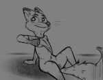  anthro bottomless canid canine clothed clothing crossgender disney female fox genitals hi_res mammal nick_wilde presentingsolo pussy solo tangerine_(artist) whiskers zootopia 