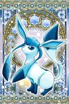  2023 3_toes absurd_res ambiguous_gender blue_body blue_eyes blue_fur blue_inner_ear blue_tail canid colored detailed_background digital_media_(artwork) dipstick_tail eeveelution feet feral flower full-length_portrait fur generation_4_pokemon glaceon hi_res kemono leg_markings long_ears mammal markings monotone_ears ms_misubaru_mk2 multicolored_body multicolored_fur multicolored_tail nintendo no_sclera plant pokemon pokemon_(species) portrait pupils shaded side_view sitting socks_(marking) solo stained_glass star_polygon tail tail_markings toes two_tone_body two_tone_fur two_tone_tail white_body white_ears white_fur white_pupils white_tail 