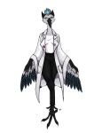  absurd_res animal_humanoid anthro avian avian_arms avian_feet avian_humanoid clothing coat fan_character female hi_res humanoid lab_coat natt333 signature solo topwear 