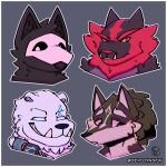  anthro bear beard black_body black_fur blue_eyes canid canine canis changed_(video_game) devfoxnsfw facial_hair felid feline fur generation_7_pokemon goo_creature green_body green_fur grey_body grey_fur group hair headshot_portrait hi_res incineroar league_of_legends link_(wolf_form) male mammal nintendo pokemon pokemon_(species) polar_bear portrait puro_(changed) red_body red_fur riot_games signature the_legend_of_zelda the_legend_of_zelda:_twilight_princess ursine volibear white_body white_fur wolf 