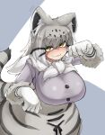  :3 absurd_res animal_humanoid big_breasts blush bottomwear breasts cat_humanoid clothed clothing dipstick_tail felid felid_humanoid feline feline_humanoid female gloves grey_hair hair handwear hi_res highlights_(coloring) humanoid inner_ear_fluff kemono_friends long_hair mammal mammal_humanoid markings multicolored_hair pallas&#039;s_cat_(kemono_friends) paw_pose pose skirt solo striped_markings striped_tail stripes tail tail_markings tuft urisaba white_hair yellow_eyes 