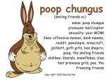  anthro beejaytee big_chungus big_feet brown_body brown_fur feet fur lagomorph leporid male mammal moobs navel overweight overweight_anthro overweight_male poop_chungus_(beejaytee) rabbit smiling_friends solo 