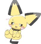  &lt;3 2019 anus blush bodily_fluids female feral fur generation_2_pokemon genitals hi_res kimono_kemono masturbation nintendo pichu pokemon pokemon_(species) pussy simple_background solo sweat vaginal vaginal_masturbation white_background yellow_body yellow_fur 