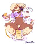  &lt;3 absurd_res animal_humanoid anthro baby_bottle baby_powder baby_wipes blush bodily_fluids bovid bovid_humanoid breasts brown_body brown_eyes brown_fur caprine caprine_humanoid clothing collar cowbell diaper diaper_change dress female fluffy fluffy_hair fur genital_fluids genitals hair handwear hi_res hooves horn humanoid infantilism june_(lavenderlamb) leash leash_and_collar looking_at_viewer lying mammal mammal_humanoid masturbation mittens object_in_mouth on_back one_eye_closed onesie pacifier pacifier_in_mouth penetration plushie pubes pussy sex_toy sheep sheep_humanoid signature simple_background solo spread_legs spreading straps text urine vaginal vaginal_masturbation vaginal_penetration vibrator wet_diaper wetting white_background wuwidraws 