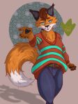  anthro big_sweater blue_eyes blush body_hair bottomwear bulge canid canine chest_hair clothed clothing denim denim_clothing digital_media_(artwork) flower fluffy fluffy_tail fox fur girly goblinmodeon hair jeans looking_at_viewer male mammal open_mouth orange_body orange_fur pants pawpads paws plant reaching simple_background smile solo solo_foucs tail topwear white_body white_fur 