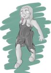  anthro azure_(azzybunn) azzybunn fur genitals goo_transformation grey_body grey_fur lagomorph latex leporid male mammal penis rabbit rubber slime solo transformation 