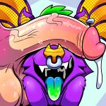  ahegao anthro bat duo genitals hi_res humanoid johnnyjellyjaw looking_pleasured male male/male mammal meme penis slutty_face 