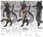  &lt;3 2017 anthro biped black_body black_countershading breasts clothed clothing color_swatch colored countershading dragon english_text female flaccid genitals grey_body horn male nude penis scalie signature text western_dragon zerofox1000 