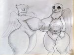  anthro avian big_breasts big_butt breasts butt duo female friendship_is_magic gabby_(mlp) gilda_(mlp) gryphon hasbro hi_res my_little_pony mythological_avian mythology prozak514 wide_hips 