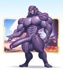  3_fingers 3_toes abs alien alien_humanoid angara balls feet fingers genitals half-erect hi_res humanoid hyper hyper_genitalia jaal_ama_darav male mass_effect mass_effect_andromeda muscular muscular_male nipples nude penis pose pseudo_hair purple_body purple_skin solo solo_focus tentacle_hair tentacles toes vein veiny_penis wolfiecanem 