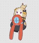  1girl ? abigail_williams_(fate) abigail_williams_(traveling_outfit)_(fate) bandaid bandaid_on_face bandaid_on_forehead black_bow black_jacket blonde_hair bow cropped_torso crossed_bandaids crossover deoxys deoxys_(normal) dotted_background fate/grand_order fate_(series) hair_bow hair_bun holding holding_pokemon jacket kyojo128 multiple_hair_bows orange_bow pokemon pokemon_(creature) purple_eyes single_hair_bun sleeves_past_fingers sleeves_past_wrists 