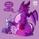 1:1 2023 activision age_difference anthro balls big_balls big_breasts big_butt big_penis bodily_fluids breasts butt cleavage clothed clothing colored cum cynder devore dialogue digital_drawing_(artwork) digital_media_(artwork) dragon duo english_text erection excessive_cum excessive_genital_fluids fellatio female genital_fluids genitals gynomorph gynomorph/female hand_on_head hand_on_hip head_holding horn huge_breasts huge_butt humanoid_genitalia intersex intersex/female looking_at_another looking_at_partner malefor muscular nipples nude older_gynomorph older_intersex oral penetration penile penis scalie sex shaded smile spyro_the_dragon text thick_thighs western_dragon wings younger_female 