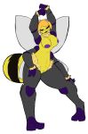  4_arms absurd_res anthro arms_above_head arthropod bee female genitals hi_res humanoid hymenopteran insect multi_arm multi_limb nipples nude pussy ruby_(phantomhugz) shortfuze solo thick_thighs wings yellow_body 